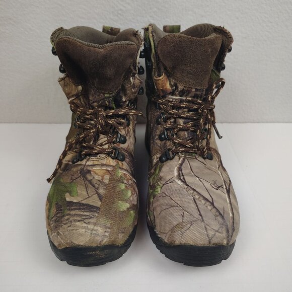 Game Winner Camo Boots Big Kid Boys sz 7 Hunting Hiking Lace Up - Picture 1 of 11